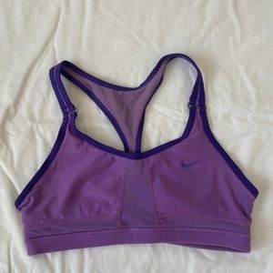 Nike purple sports bra